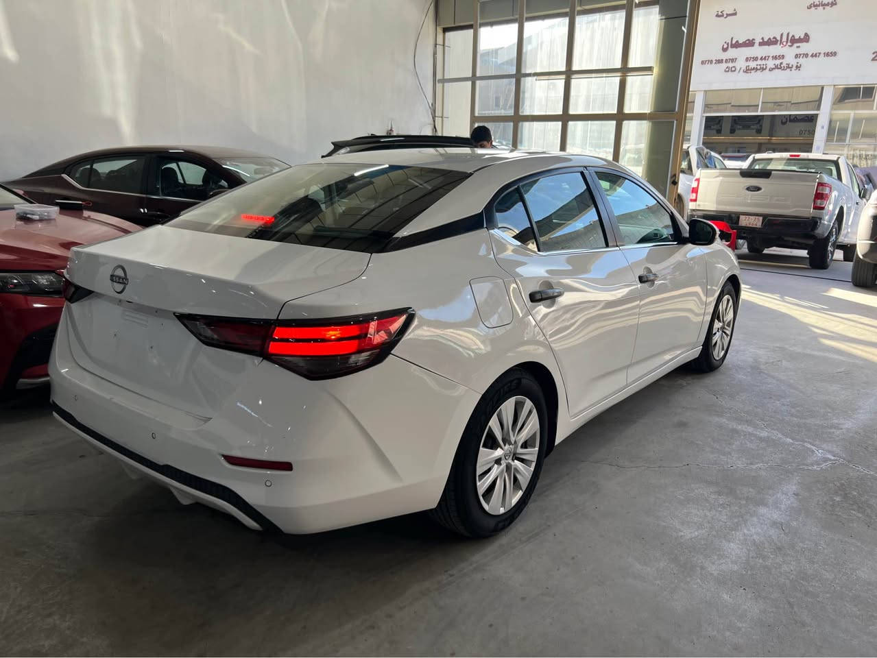 نيسان سينترا 2024 s 
سعر /118 ورقه و مجال بسيط 

مواسفات s 
بصمه
شاشه 
كاميره 
حساس 
رادار 
تحديد سرعه 
تحكم ستيرن 
بعد بيها هواي مواسفات 

بجم كبص بدون ايرباك ✅
سياره بيها صندوق سبغ +4 قتع كلير امريكي 
مكان سياره اربيل 
 اتصل رقم /*********** أربيل, العراق
