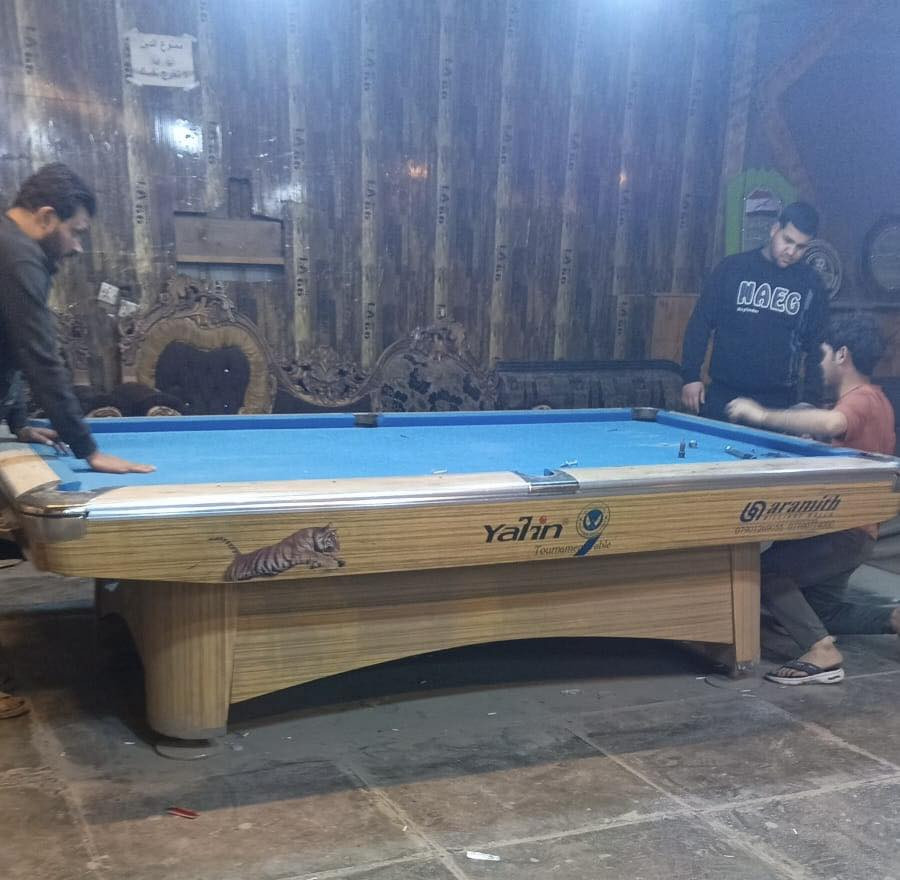 السلام عليكم عروض شهر رمضان المبارك انسب الاسعار 
يوجد جميع انواع البلياردو المستخدم والجديد مع الضمان 
من داخل شركه الكاسبر للبليارد 
بيع وشراء ومراوس جميع انواع البليارد
فيشه منظده هوكي 
بغداد حافظ القاضي تجهيزات الكاسبر ليس لدينا فرع اخر 
غير مسؤلين عن اي حساب او بيج وهمي 
للاستفسار ***********يتوفر واتساب 
للاستفسار *********** يتوفر واتساب
