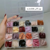 أظافر أكرليك • ٢٨٨ قطعة • ٢٤ لون