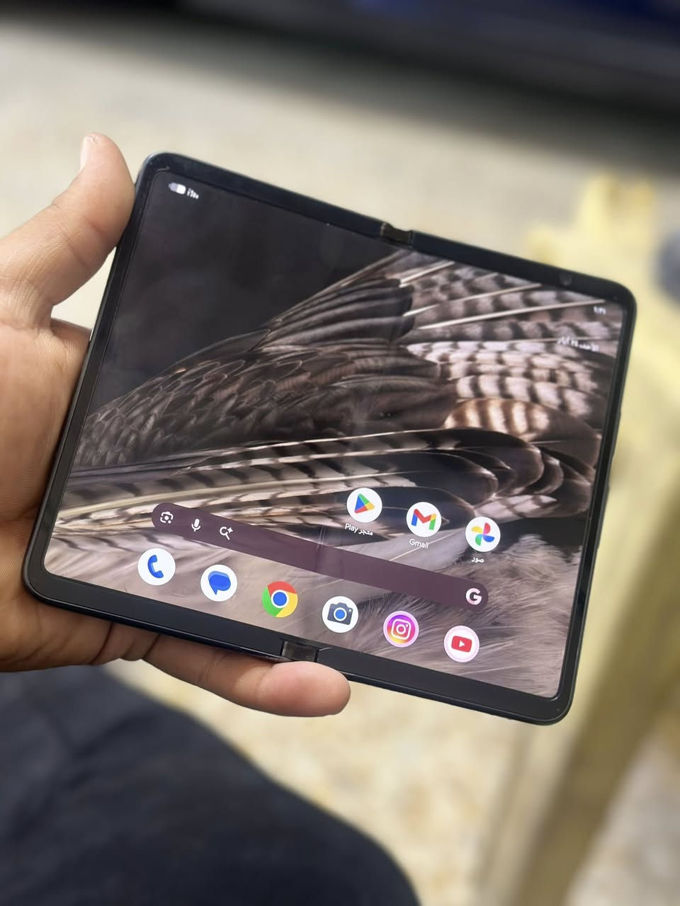 السلام عليكم
Pixel Fold Google 
ذاكرة 256 
شاشة 120 hz
رام 12 
شاشة قابلة للطي مع امكانية تشغيل جميع الشاشات في وقت واحد  الجهاز جديد نضافة 100‎%‎
للبيع او المراوس 
سعر البيع 500 وبيه مجال 
***********
