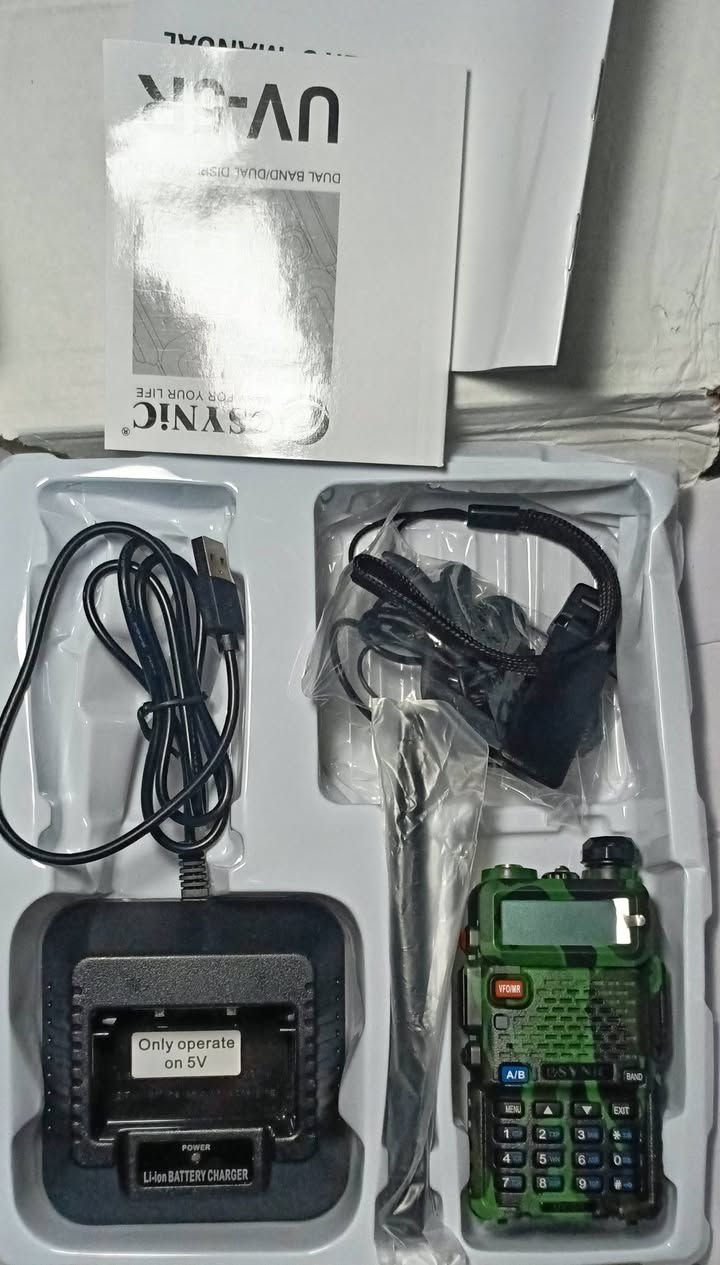 Baofeng UV-5R

التواصل خاص🟥
يوجد توصيل لجميع محافظات العراق🟥


**إذا كنت صاحب هذا الإعلان وتريد حذفه لأي سبب، رجاءا أرسل رسالة إلى الدعم الفني**