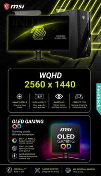 شاشة MSI • QD-OLED • ٢٤٠هرتز