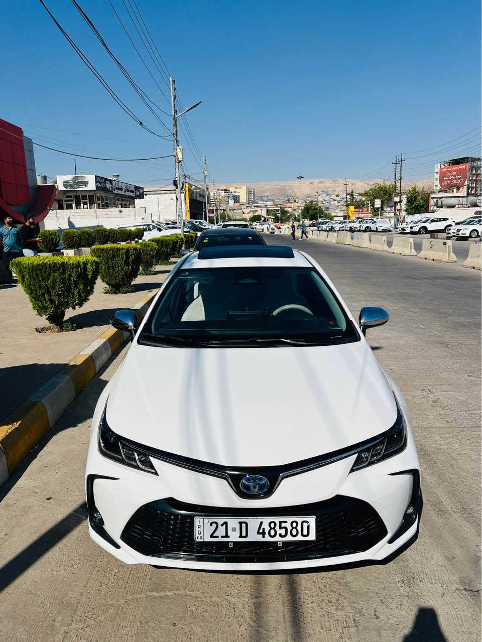 Toyota corolla 2024 
٢٤ هەزار رۆشتوە 
قوبێکی بەسیتی هەیە لە سنوقەکەی ژێر رەقەمەکەیە
کامل جوانکاری بۆ کراوە 
تەحویل خرامە بە شەرت
ناونیشان:سلێمانی
***********
*********** السليمانية, العراق
