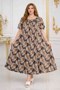 دشداشة زبدة تركي • هيفا ويانه • مقاسات ٣x-٦x