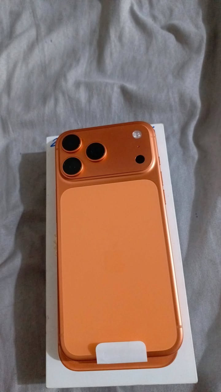 للبيع
ايفون 17 برو ماكس ذاكرة 256 

اللون برتقالي 

البطارية 100

نظيف 100 %

نسخة ال esim

عدد دورات الشحن 112
 للاستفسار مراسلتي بالخاص


**إذا كنت صاحب هذا الإعلان وتريد حذفه لأي سبب، رجاءا أرسل رسالة إلى الدعم الفني**