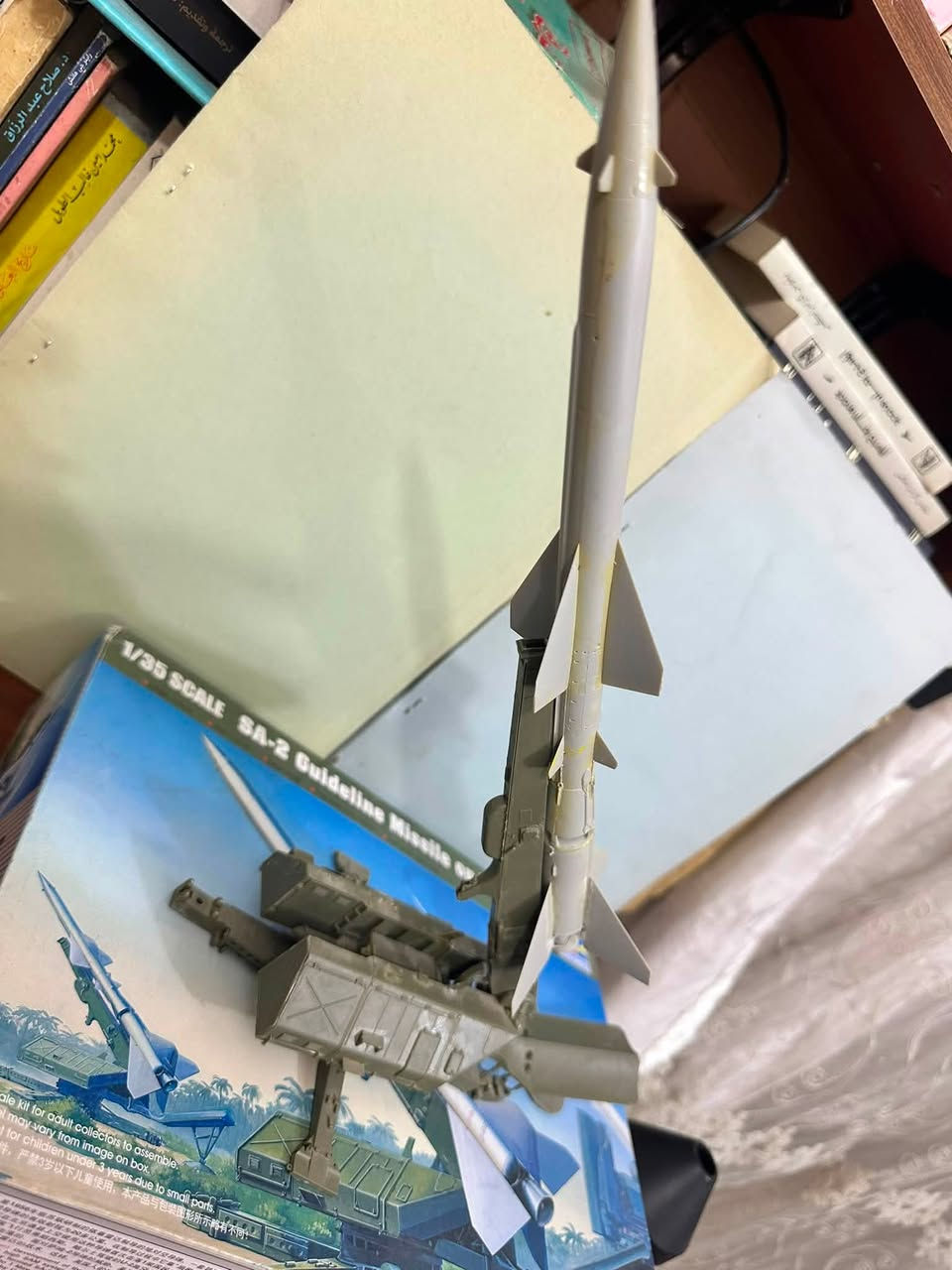 السلام عليكم
للبيع ثلاثة نماذج قياس 1/35

النموذج الاول / دفاع جوي BUK M1 ( بدون تلوين ) 
النموذج الثاني / دفاع جوي SAM-2 ( بدون تلوين ) 
النموذج الثالث / ناقلة دبابات HEMTT ( ملونة )  

ملاحظة النموذج الثالث يحتاج بعض الصمغ للتجميع النهائي 

السعر للكل 240 الف قابل للتفاوض للراغبين بالشراء


**إذا كنت صاحب هذا الإعلان وتريد حذفه لأي سبب، رجاءا أرسل رسالة إلى الدعم الفني**