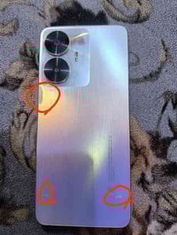 مبايل للبيع Realme C55 جهاز نضيف ما متعوب فقط مكشوط من وره وموضحه كدام...