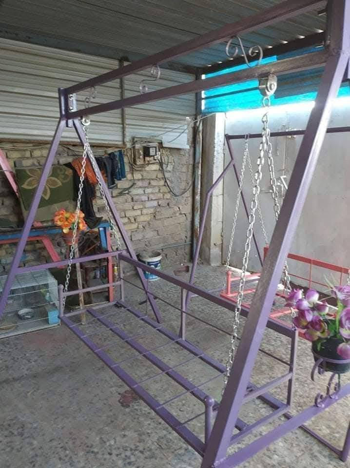 مراجيح حديد جديدات السعر 155 المكان حله واكو توصيل في الحله والمحافظات المجاورة لها رقم المبايل ***********
