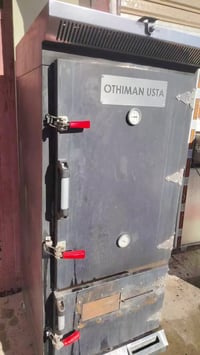 للبيع جهاز شوي دجاج فد شي جديد يعمل على الغاز والحطب يكون الشوي على بخ...