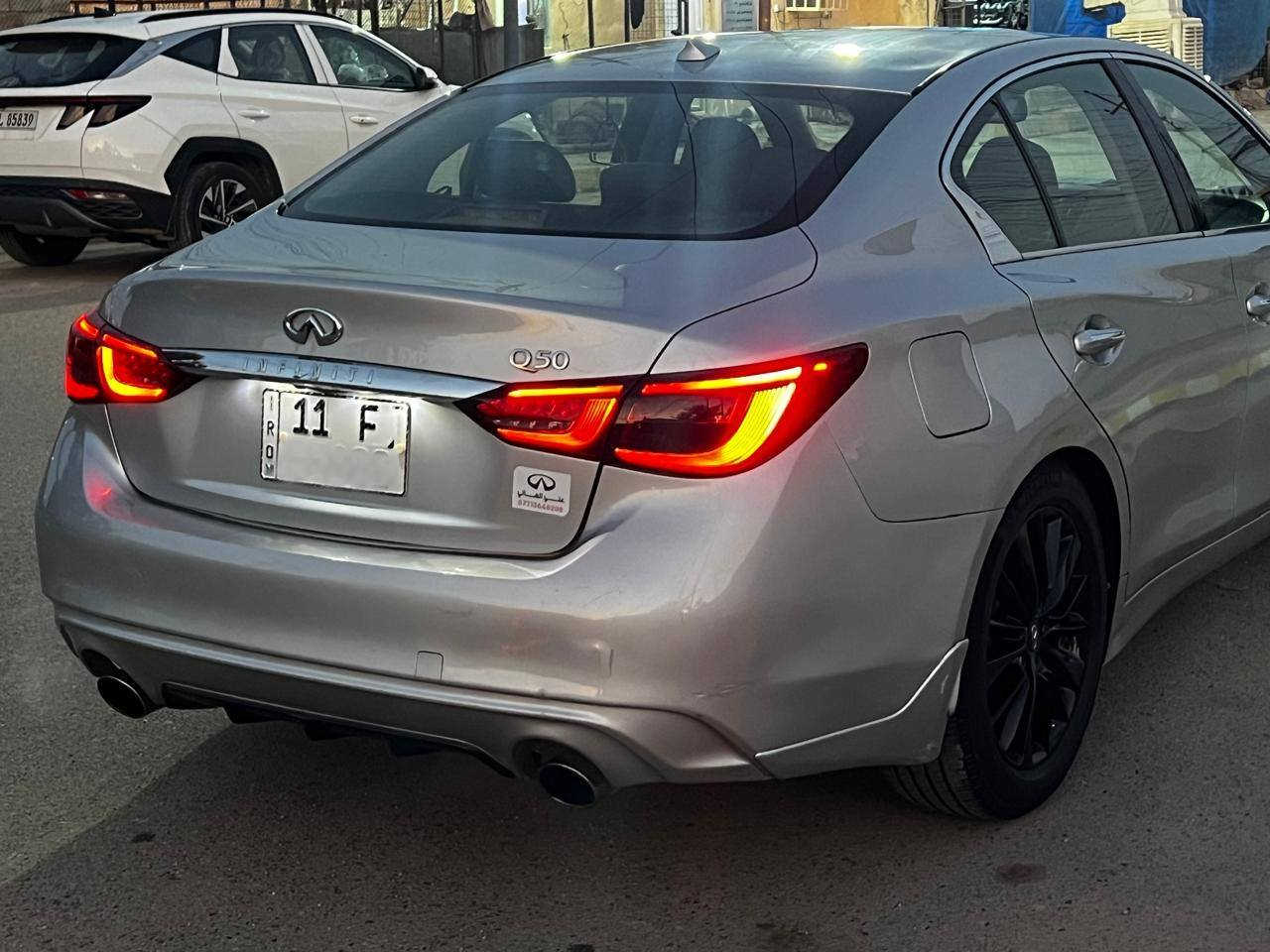 للبيع – انفنتي Q50 موديل 2018
‏انفنتي Q50 مواصفات.  .Lux 
‏مكينة 6 سلندر توين تيربو 3000cc
‏وارد امريكي
‏دفع خلفي
‏رقم بغداد هزة جديدة
‏لون سلڤر
‏ممشى تقريبا 100 الف ميل 
‏ماناقصها اي شي
‏باقي التفاصيل بالصور
‏للأستفسار  - ***********
‏او خاص
‏
‏
