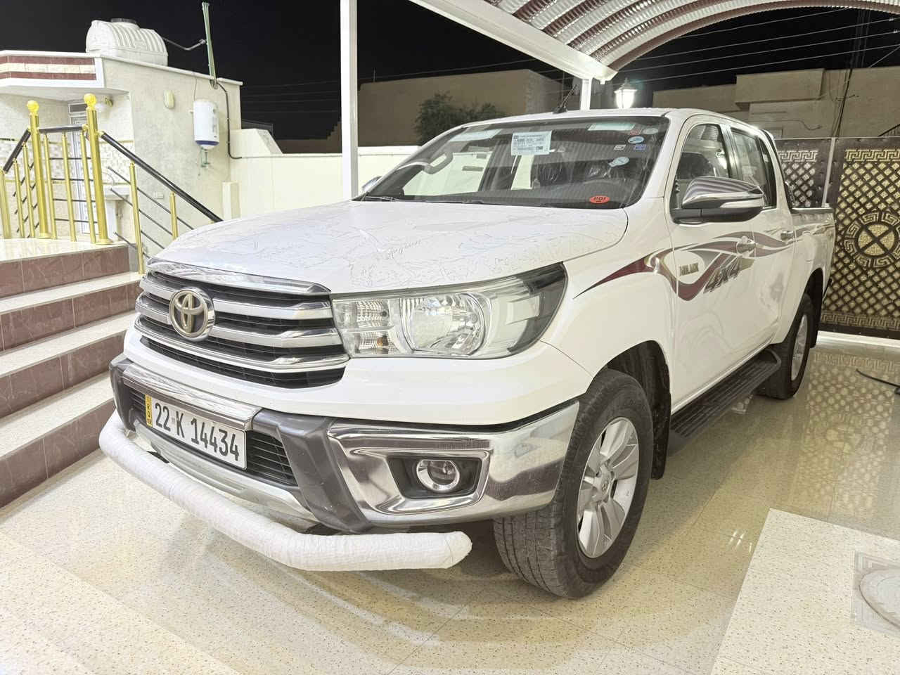 السلام عليكم
فورويل 2017 كويتي
كير اوتماتيك 
ماشيه 225 
مكفوله محرك وكشر 
رقم اربيل الجديد 
سعرها 260 بيها مجال 
*********** 
***********
