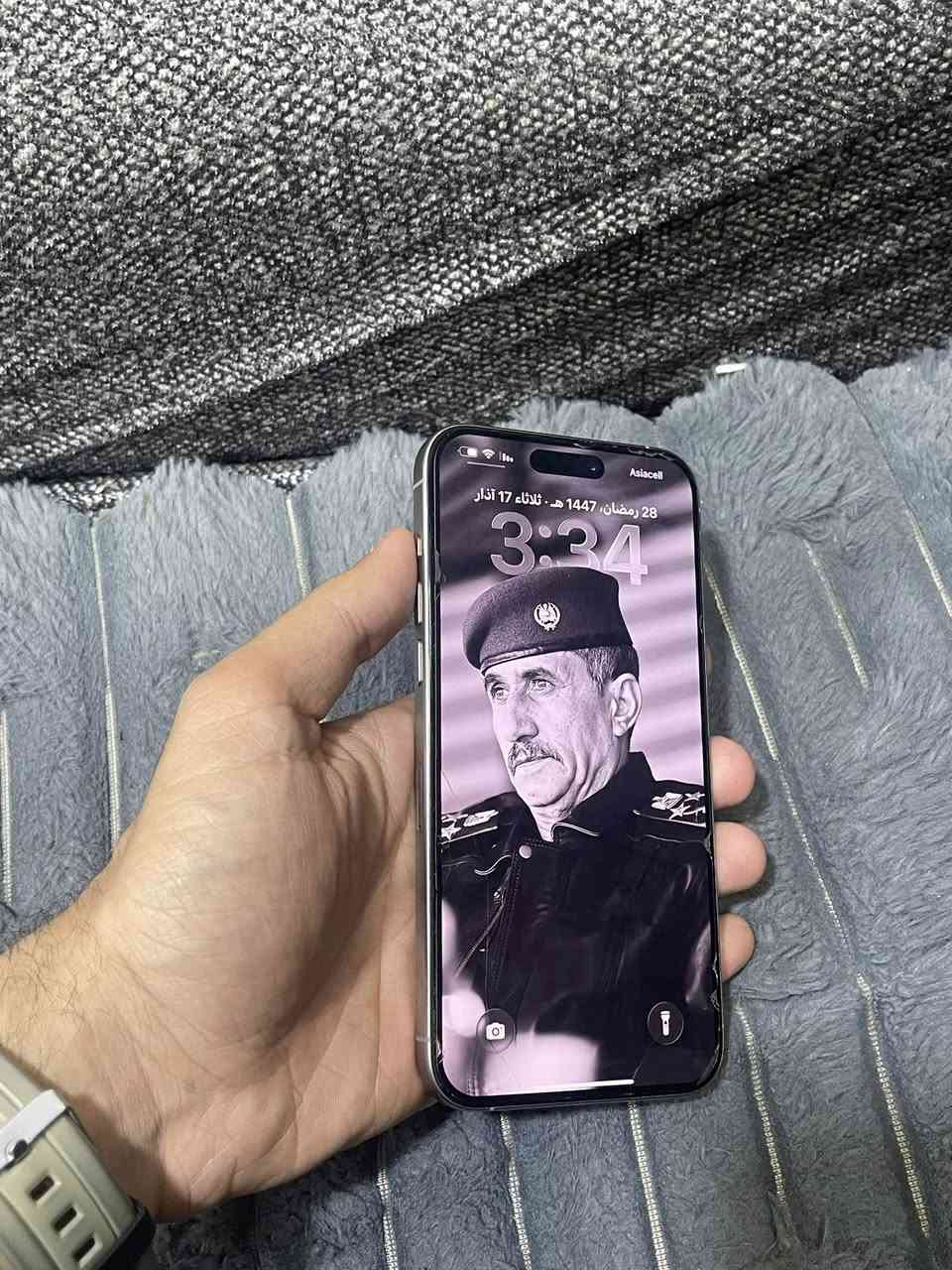 ايفون 15 برو ماكس
نضافه 100‎%‎
الوون بلاتينيوم 
زلغ واحد مابي وع فحص 
اريده مراوس ب ايفون 17 وانطي فرق
***********
