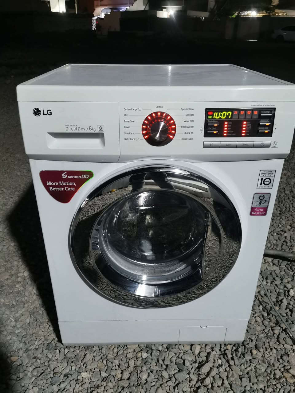 غه ساله ي LG كوري اسلي 8 كيلو  ماتوري درايكت دريف بي ده نگ به شه رت   زور خاوين و جوانه كه م ئيشي كردوه حيسابي لوكي بو بكه نرخي  160 هه زار شوين حاجياوا ***********
