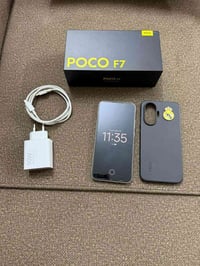 تلفون PocoF7 للبيع بعده داخل الضمان بعد 8 أشهر   الذاكره 256  العشوائي...