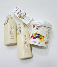 شامبو ساكورا ٦٥٠مل • بخاخ جوز الهند ٣٠٠مل • ماسك UK يدوي