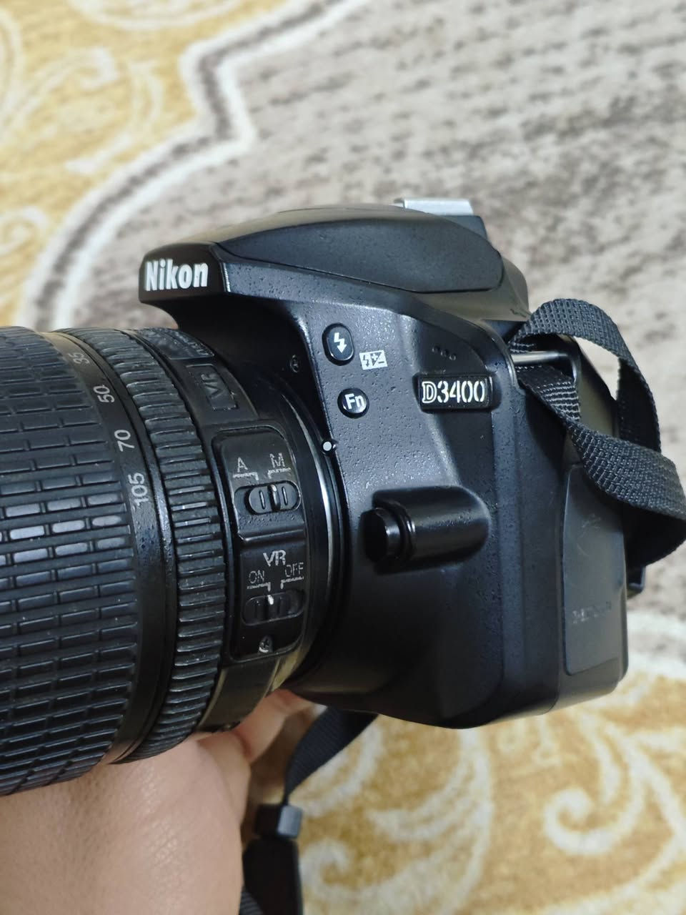 نيكون 3400 للبيع
عدسة 105 18
ملحقات كامره 
جنطة نيكون + حزام كامره نيكون 
بطاريات عدد 2 + شاحنة البطاريات+ كيبل شحن 
رام 16 كيكه


**إذا كنت صاحب هذا الإعلان وتريد حذفه لأي سبب، رجاءا أرسل رسالة إلى الدعم الفني**