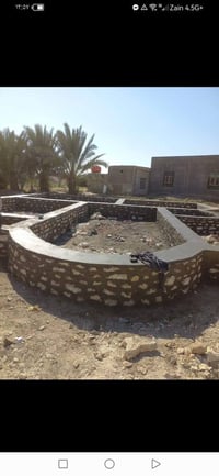 شغل بناء حجر الأساس تكحيل جهتين حسب الطلب شغل مواد عمل وترهم بس عمل وش...