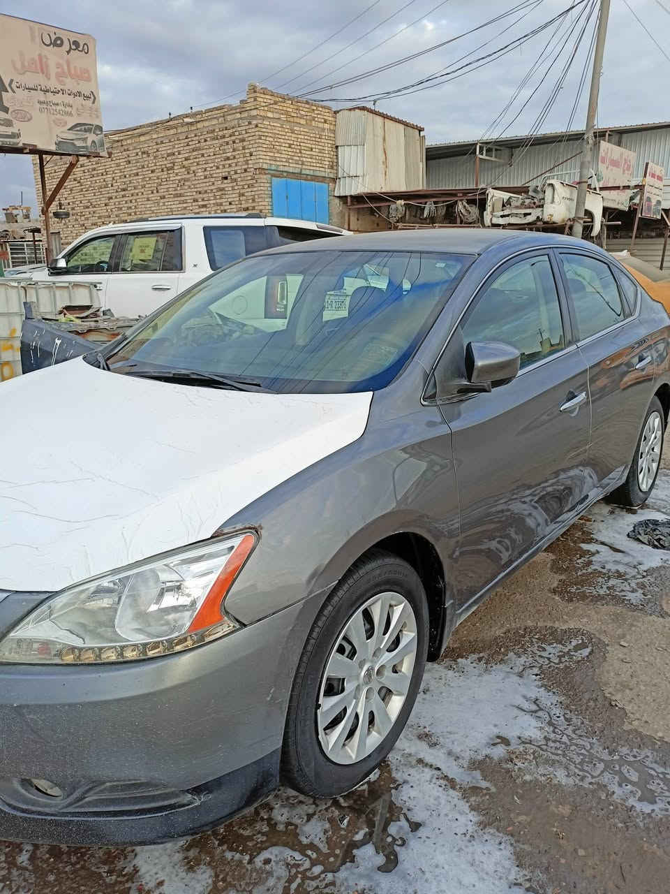 سلام عليكم نيسان سنترا موديل 2015 وارد امريكي حادث خشم لبنيد 3 قطع صبغ ولباقي كفاله من ضربه وتبديل رقم ميسان سنويه لل 27 مكينه 1800 شرط مكينه وكير مكفولات حداديه تخم تاير خير من الله تبريد ثلج سياره  جاهزه من لاخير سعر 87 وبيه مجال للشراي مكان البصره لاستفسار ***********
