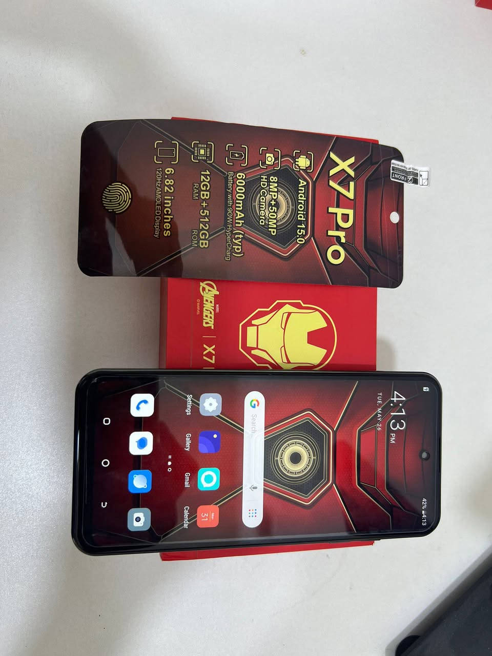 X7 pro كوبي ماستر نسخة مارفل 
المواصفات موجودة في الصور وللامانة لا اعتقد انه حقيقة 100%
السعر 70 يوجد توصيل لجميع المحافظات


**إذا كنت صاحب هذا الإعلان وتريد حذفه لأي سبب، رجاءا أرسل رسالة إلى الدعم الفني**