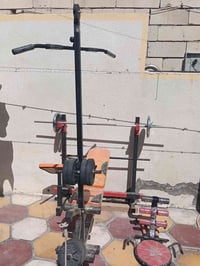 @جهاز تمارين مع وزن 60 كيلو مع دمبلص عدد 2 وزن عشرين مع جهاز تمارين مع...