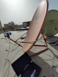 تنصيب صحن • بدون كهرباء • الكوت