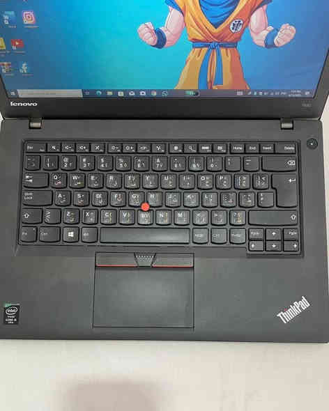 💻 *Lenovo ThinkPad T450 – أداء وموثوقية بسعر مناسب*  
معالج Core i5 الجيل الخامس  
رام 8 كيكا DDR3  
هارد 256 SSD – سرعة بالتشغيل والنقل  
شاشة 14 إنج بدقة FHD  
كارت شاشة داخلي انتل 4 كيكا  
كيبورد عربي إنكليزي ليزري  
تصميم متين ونظافة عالية

✅ مناسب للدوام، الدراسة، الشغل اليومي وحتى شغل خفيف بالمونتاج والتصميم  
💰 السعر: 160 ألف دينار فقط – شامل التوصيل

📲 *راسلنا هسه عالواتساب واحجز جهازك قبل لا تخلص الكمية!*  
📞 *************  
#لابتوبيا | جودة، سعر، توصيل سريع ✅
