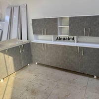 كاونتر خشب • مترين • ٣ قطع