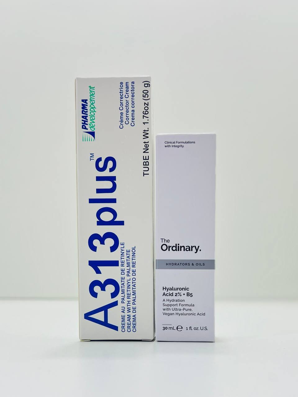 اقوى ثنائي راح تستخدمي بحياتج 😭✨✨هايرلونيك + ريتينول للتصبغات تجاعيد مسام اثار وترطيب ونظارة. 
🪞كريم A313 بلس (A313 Plus)
 كريم فرنسي يحتوي على بالميتات الريتينيل (مشتق من فيتامين A). يُستخدم ليلاً لتجديد خلايا البشرة، تقليل التجاعيد، وعلاج التصبغات والمسام . 
🪞سيروم ذا أورديناري (Hyaluronic Acid 2% + B5): سيروم مرطب يحتوي على حمض الهيالورونيك وفيتامين B5. يعمل على جذب الرطوبة للبشرة ومنع جفافها .


**إذا كنت صاحب هذا الإعلان وتريد حذفه لأي سبب، رجاءا أرسل رسالة إلى الدعم الفني**