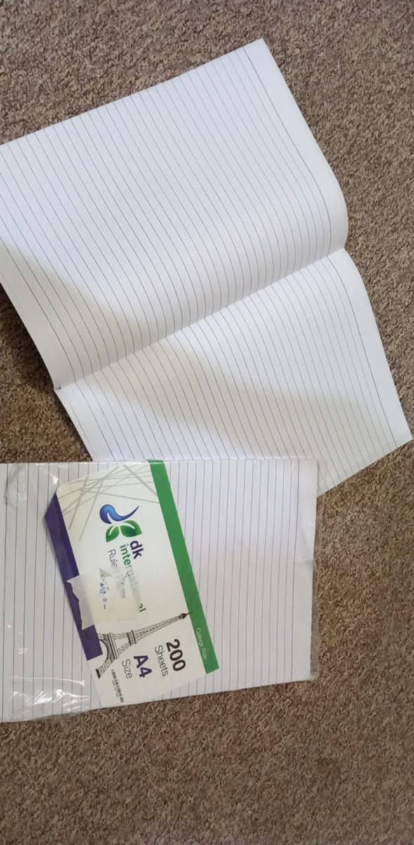 بند ورق امتحاني 
ورقه ثخينه 
قياس A4
200 ورقه ((السعر 4000 ))


**إذا كنت صاحب هذا الإعلان وتريد حذفه لأي سبب، رجاءا أرسل رسالة إلى الدعم الفني**