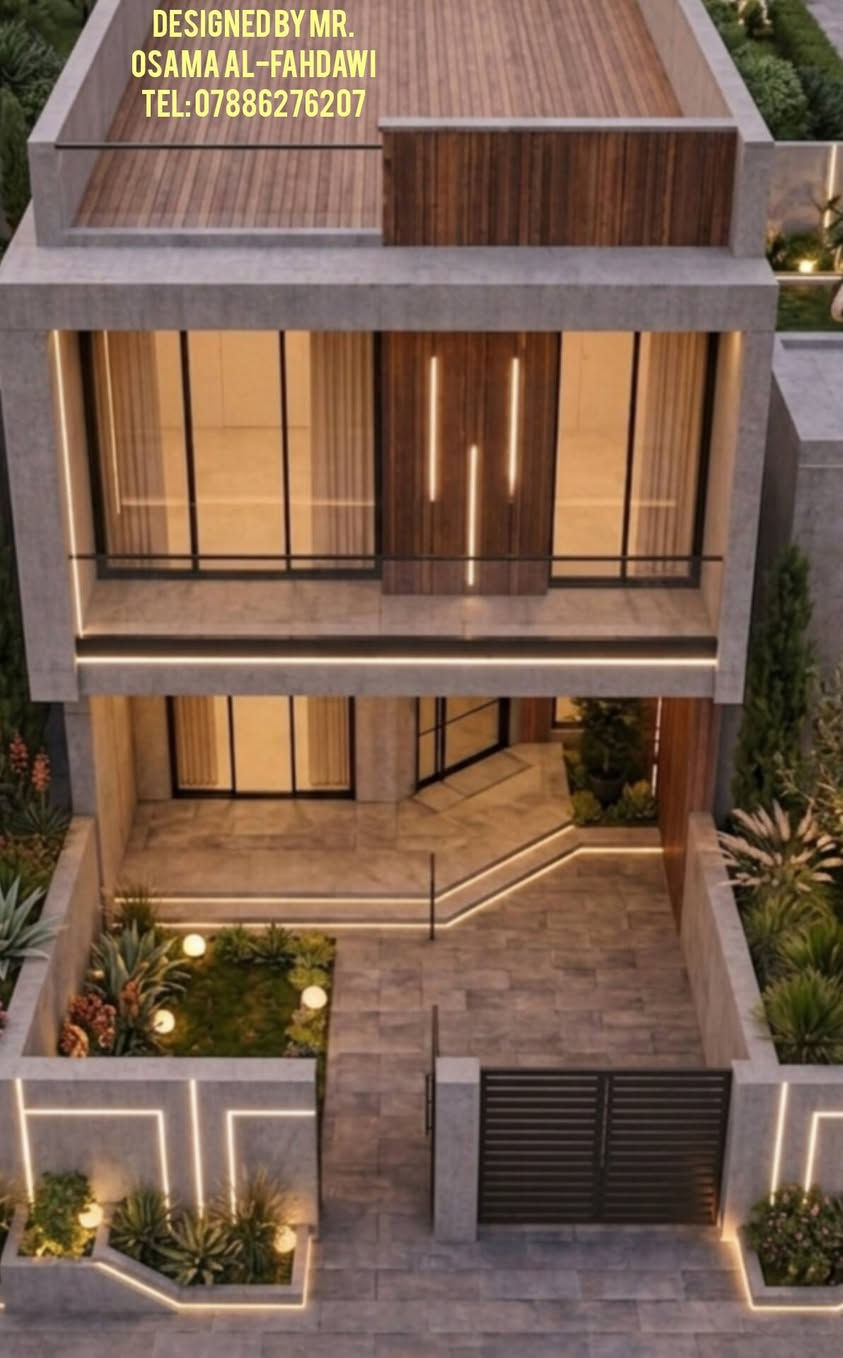 تصميم دار بمساحه 100m
5m×20m
واجهة مودرن: فخامة الخرسانة ودفء الخشب
​استمتع بمزيج عبقري بين الخرسانة المكشوفة (Concrete) والألواح الخشبية الدافئة، في تصميم يجمع بين القوة والأناقة.
​مميزات التصميم:
​إنارة خطية (Linear Lighting): تبرز تفاصيل الواجهة وتمنحها هوية ليلية ساحرة.
​تداخل هندسي: استغلال ذكي للمساحات مع بالكون زجاجي يمنح شعوراً بالاتساع.
​........... 
​ ملاحظة: جميع أعمالنا متوفرة أونلاين (Online) أينما كنت.
​📞 لطلب التصميم والاستفسار: ***********
👤 المصمم: أسامة الفهداوي
 #تصميم_منازل
#واجهة_مودرن
#تصميم_معماري
#تصميم_واجهات
#مخططات_منازل
#مهندس_معماري
#3D_Render
#House_Design
#Modern_Facade
#Architecture_Design
#fyp #foryoupage #viral #trending #tiktok
#المتابعين
​⚠️ تنبيه هام جداً بخصوص التنفيذ:
عزيزي المتابع، لضمان نجاح هذا التصميم على أرض الواقع، نود التأكيد على أن القياسات الدقيقة والنهائية محفوظة لدى المصمم 
​إن أي محاولة للاجتهاد الشخصي بإضافة قياسات مجهولة أو تغيير الأبعاد قد تؤدي إلى أخطاء إنشائية ومعمارية فادحة (مثل ضيق الممرات، سوء التهوية، أو مشاكل في السلالم)، وهو ما وقع فيه الكثيرون للأسف. الالتزام بالمخطط الأصلي من المصمم هو ضمانك لبيت آمن وجميل.
