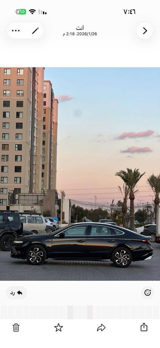 السلام عليكم سوناتا موديل ٢٥ مواصفات فول عدا الفتحه بدون صبغ فقط بارد الشراي يتصل مكاني بغداد ***********
