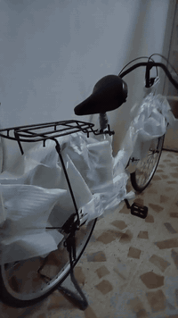 👋 عندي بايسكل عبدالحليم لبيع مال شحن شرط فول الون ابيض🤍 مستعمل اقل من ...