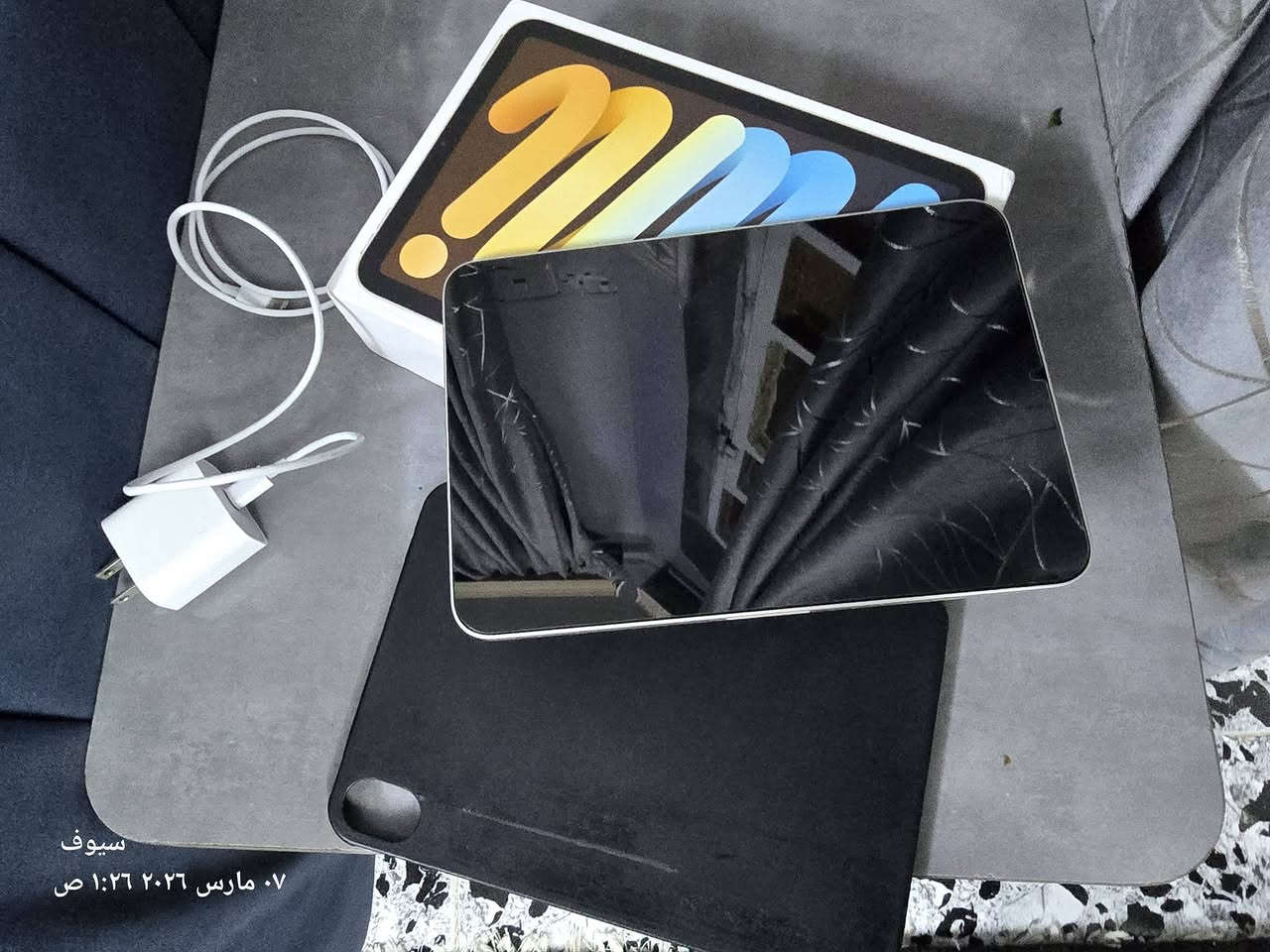 سلام عليكم ايباد مني ٦ للبيع ايباد جديد شخط مابي ممفتوح ويا كامل ملحقات ذاكره ٦٤ بطاريته ٨١ وجديد بمعنى الكلمه تجي وشوفه مكاني بغداد الحسينيه مال راشديه ***********
