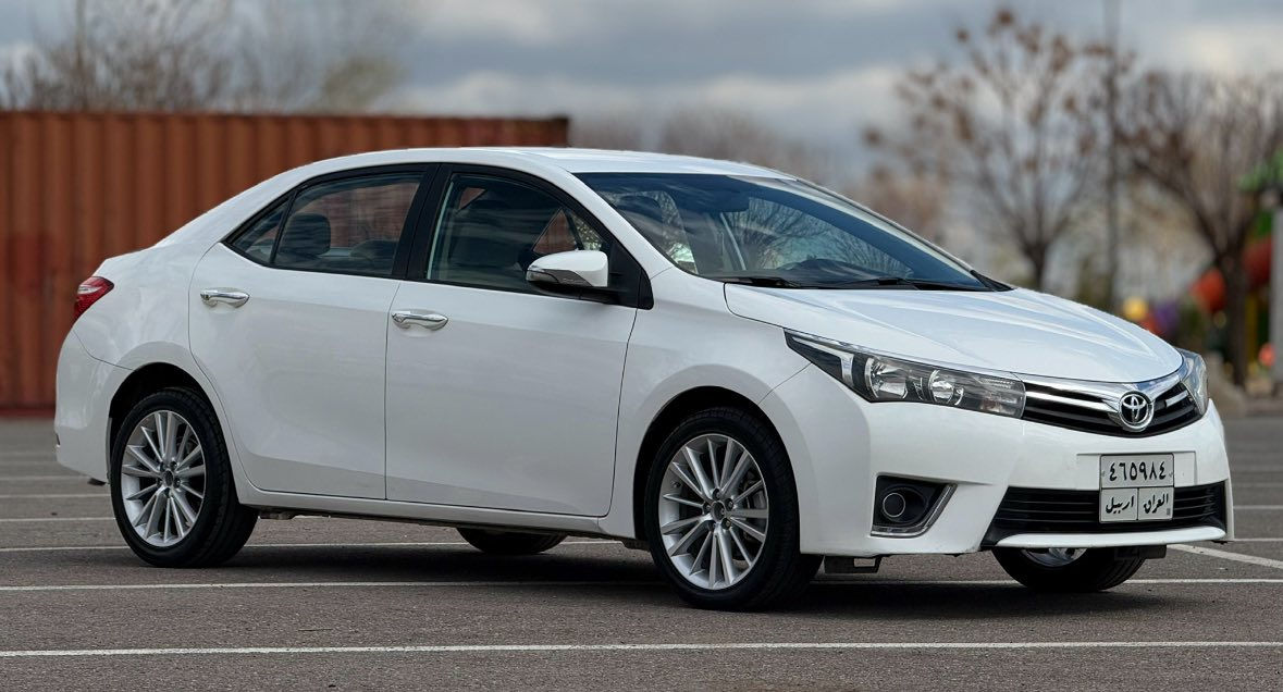 سەیارەی Toyota کڕۆلا مودیل 2014 بۆ فرۆشتن
• مەکینە 2.0 (گەورە)
 • سەیارەکە زۆر خاوێنە بە پێی تەمەنی
 • تەنها یەک بست ساردەکوتی زۆر بچووک لە جاملغی پێشەوە لای شۆفێر هەیە
 • تەزرەیەکی زۆر بچووک هەیە
 • سەیارەکە بە ناوی خۆمانە
 • سەنەوی بەسەرچووە
 • ڕۆیشتن: 148000 کم

📞 پەیوەندی:
***********
***********

⸻

🔹 العربية

سيارة تويوتا كورولا موديل 2014 للبيع
 • محرك 2.0 (كبير)
 • السيارة نظيفة جداً بالنسبة لعمرها
 • يوجد خدش بسيط جداً في الزجاج الأمامي جهة السائق
 • ضربة خفيفة وصغيرة جداً
 • السيارة مسجلة باسمنا
 • السنوية منتهية
 • الممشى: 148000 كم

📞 للتواصل:
***********
***********

