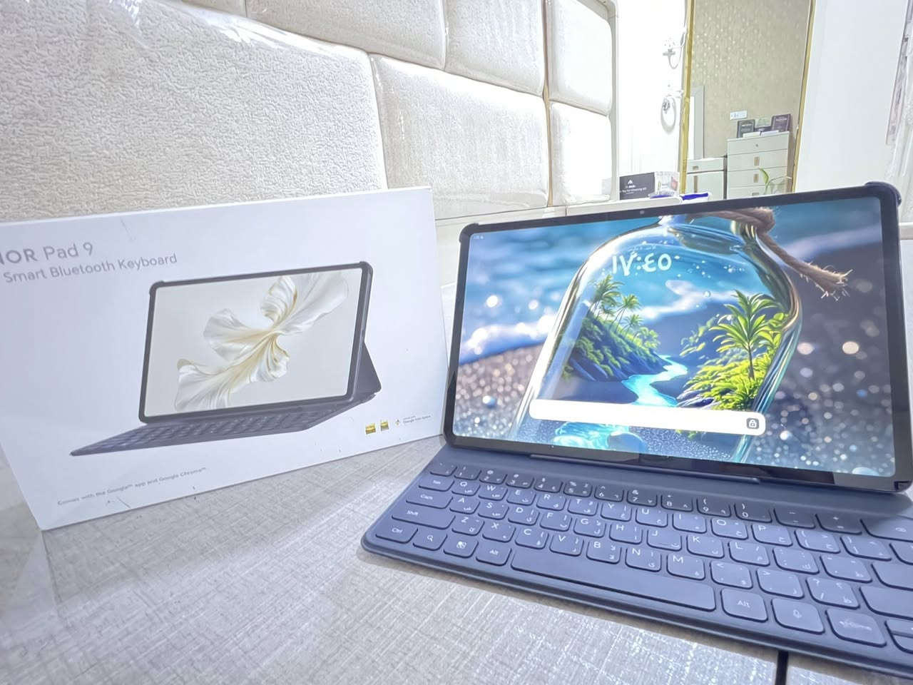 #استخدام_شهر_فقط

هونر باد 9 (Honor Pad 9) 

لوحة مفاتيح بلوتوث ذكية

 • 🔄 معدل التحديث: 120Hz (سلسة جداً)
 • 🧠 المعالج: Snapdragon 6 Gen 1
 • 💾 الرام: 8GB أو 12GB
 • 💽 التخزين: 128GB / 256GB / 512GB
 • 🔋 البطارية: 8300 mAh مع شحن 35W
 • 📷 الكاميرا الخلفية: 13MP
 • 🤳 الأمامية: 8MP
 • 🔊 الصوت: 8 سماعات ستيريو قوية
 • 📦 النظام: Android 13 مع MagicOS 7.2

اخذته350 قلفه كلش275

العنوان البصره شط العرب

الهاتف***********
