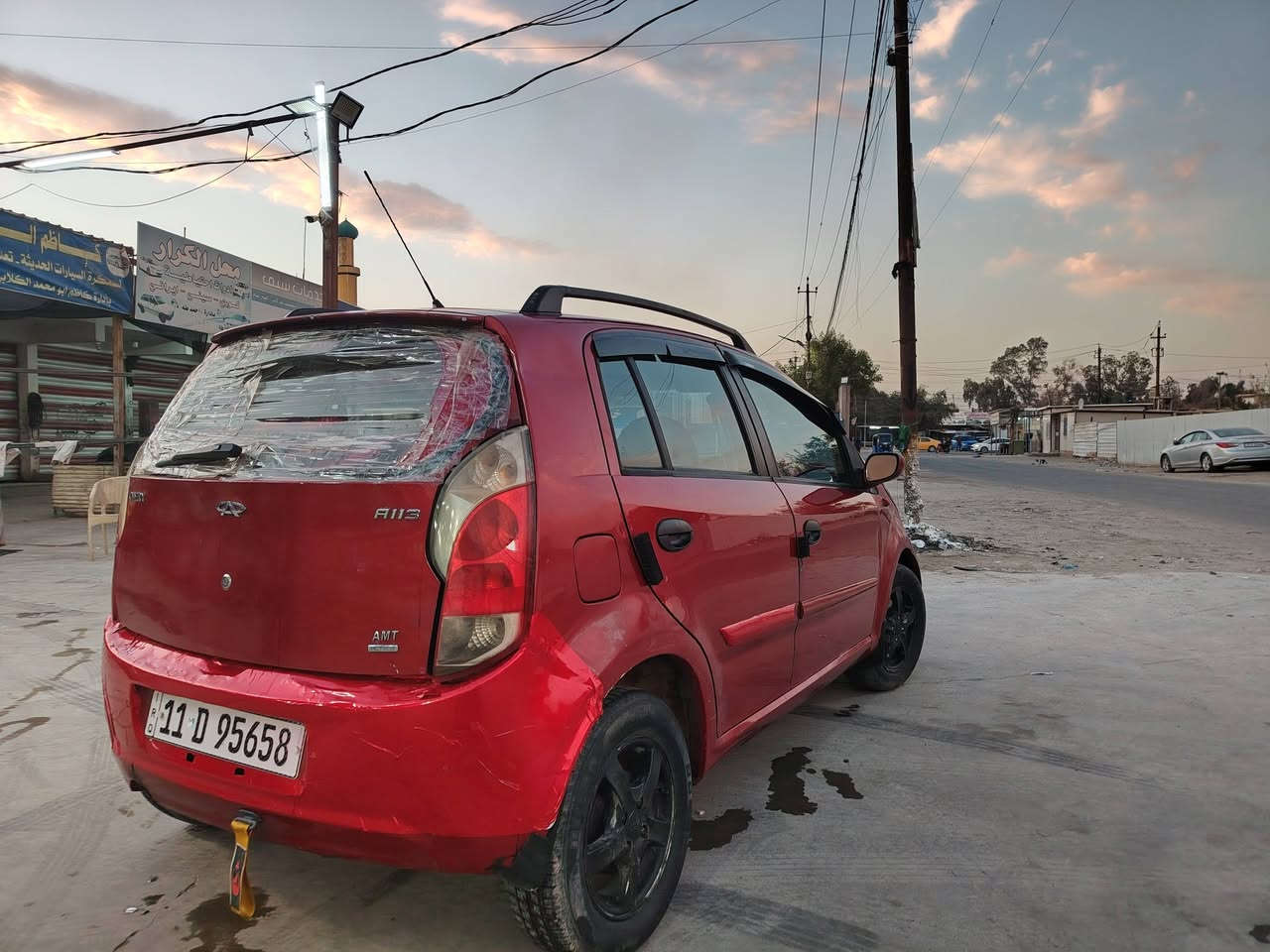 السلام عليكم للبيع او مراوس شيري اي وان مديل١٢ كير اتماتيك محرك مكفول توة مجفت تخم تاير وباتري جديد تبريد يشتغل شاشة رقم الدولي الجديد بغداد وسنوية جديدة  السيارة زينة السعر مناسب ٢٧قفل مو تخابرني اتكلي ٢٥ قفل ٢٧ تحويل نفس اليوم مكاني الزعفرانية ***********
