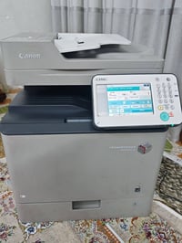 طابعة كانون c350 تطبع ملون عادي وجهين فيدر لسحب الملازم تطبع من الموبا...