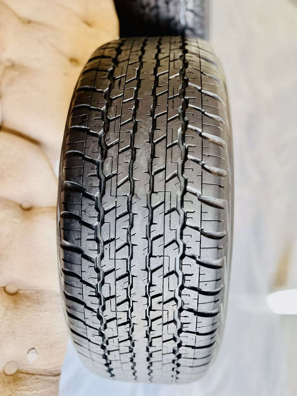 السلام عليكم 
زوج تايرات دنلوب ياباني اصليات
كلش نظيفات بس واحد بي بركعه ثاني مابي
الحجم ١٧ار٦٥(٢٨٥
توصيل متوفر 
السعر ١٧٥ الف بيهن مجال


**إذا كنت صاحب هذا الإعلان وتريد حذفه لأي سبب، رجاءا أرسل رسالة إلى الدعم الفني**