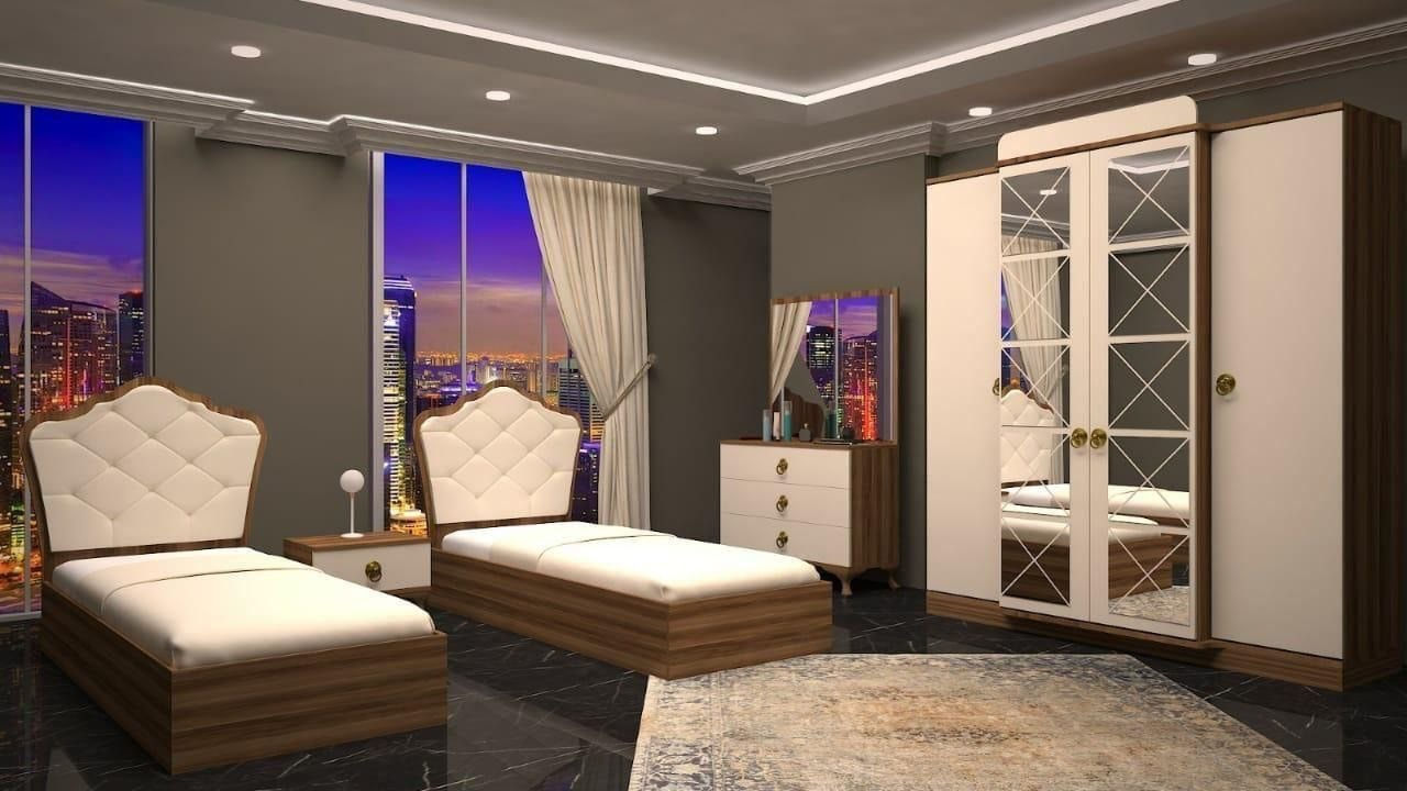 ♦️🔈 *تم وصول*🔈♦️
*موديل* سيمات - شبابي  * 
 
♦️ *5 *قطع ابواب* *شبابي *
♦️ *كنتور*220  سم صافي داخل كنتور 52  سم برغي جوي حديد 

♦️ *ميزت تواليت نفس الصوره 85 سم 
♦️ *كومدي عدد 1 مع ظهر إنارة 
♦️ *سرير *95*195 سم* عدد 2

*السعر 625 الف 

توصيل بغداد مجانا 
اطراف ٢٠ الف 
محافظات ٧٥ الف


**إذا كنت صاحب هذا الإعلان وتريد حذفه لأي سبب، رجاءا أرسل رسالة إلى الدعم الفني**