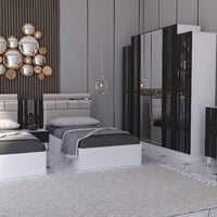 غرفة نوم 5 قطع • كنتور ٢٢٠سم • سرير ٩٠×٢٠٠