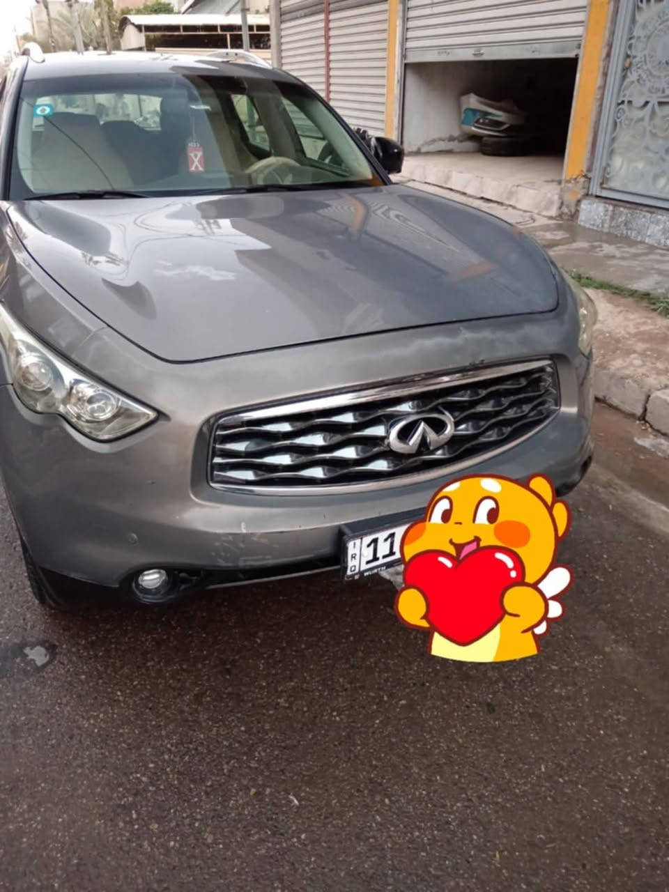 سلام عليكم انقنتي FX35  خليجي بغداد انكليزي بسمي فول موصفات كير ومحرك وتبريد مقفول تخم تاير جديد سعر ١٢٥ بيه مجال استفسار  *********** ابو ابراهيم
