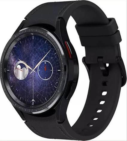 Samsung Galaxy Watch 6 Classic 47mm
• شاشە: 1.47 ئینچ Super AMOLED، 480×480
• پرۆسێسەر: Exynos W930 دوو کۆر 1.4GHz
• RAM: 2GB
• حەوانەکەی: 16GB
• باتری: 425mAh
• ئۆس: Wear OS + One UI Watch 5
• پێوەری دڵ: ECG + BIA
• ئۆکسیجینی خوێن: SpO2
• شوێنکەوتنی خەو
• GPS داخراو
• 80+ مۆدی وەرزش
• Rotating Bezel بە خۆڕاگەڕێتەوە
• ئەمنیەت: IP68 + MIL-STD-810G
• شارژی وایرلێس
• NFC و Samsung Pay


**إذا كنت صاحب هذا الإعلان وتريد حذفه لأي سبب، رجاءا أرسل رسالة إلى الدعم الفني**