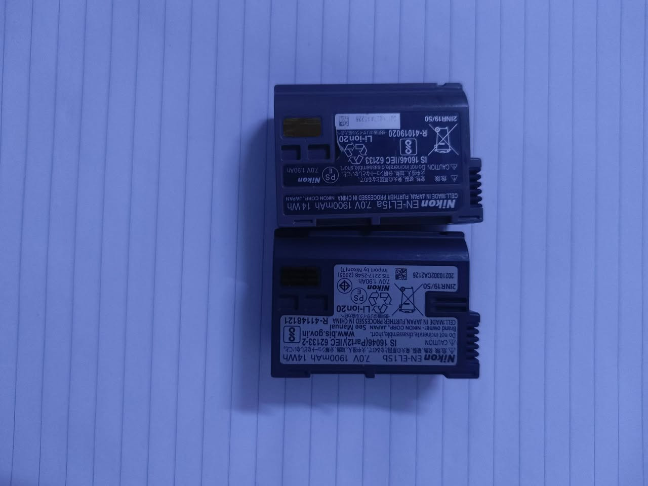 بطاريات نيكون عدد 2 الاصليات 
ترهم على 7000 و 7100 و 7200 و 7500
سعر القطعتين 50 ألف مع التوصيل

ومتوفر شركات توصيل


**إذا كنت صاحب هذا الإعلان وتريد حذفه لأي سبب، رجاءا أرسل رسالة إلى الدعم الفني**