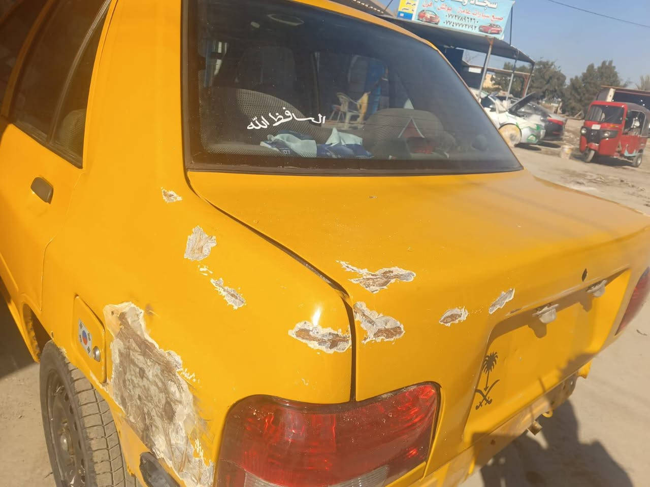 يالله
السلام عليكم 
للبيع سايبا موديل 18 
رقم بغداد باسمي سيارة كفاله عامه 
ماعده الي بلصورة شويه بلجاملغ الخلفي وب قبق الصندوك 
وموجودة صورة بلمنشور 
سيارة تخم تخاير صدر نضافه 70% سيارة بوجهة للشغل تبريد تدفئه كله شغال 
مكان بغداد رقم انكليزي تحويل ثاني يوم 
لأستفسار ***********
