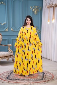 دشداشة نسائي • خامة كشمير • فري سايز ٩٠ كيلو