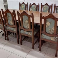 ميز طعام • صاج بورمي • قماش ايطالي