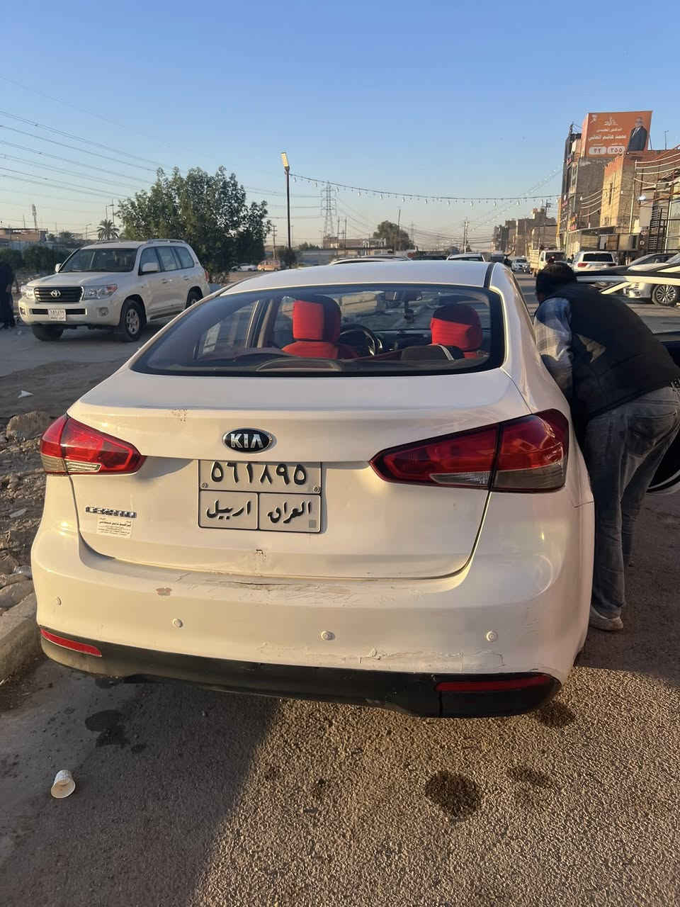 البيع كيه سيراتو موديل 2017 خليجية جاهزه كير محرك مكفلات بيه ٣قطع مصبوقات مو حادث اشخوط ول باقي مكفول رقم أربيل السعر 120$وبيه مجال ***********
