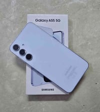 جهاز كلكسي A55  5G للبيع ذاكرة 256  رام 8 جهاز جديد مستعمل شي بسيط مكف...