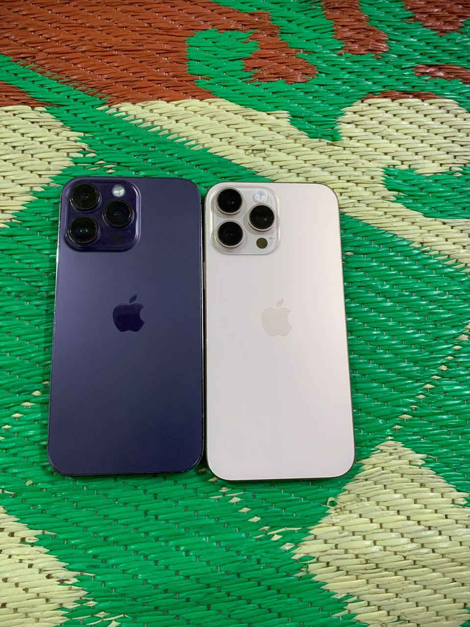 سلام عليكم
اجهزه عدد 2
الأول 16برو ماكس
256بطاريه97بلاد
الون الذهبي ماستر شرق أوسط
فيس ايدي متوقف نضافه الشاصي  كدامك 
شاشه 3خيارات مستبدل وكاميرات نستبدل 
الباقي مكفول تجي تفحص ع راحتك
السعر 750وبي مجال

الثاني 14برو ماكس
256بطاريه100مستبدل
الون البنفسجي ماستر
كله شغال كامرات اتصال سيمكرت واي فاي 
فبس ايدي يشتغل بس ميبصم
الجهاز مبدل فقط بطاريه 
الشاشه بيها خط خفيف ممااثر الباقي مكفول
تجي تفحص ع راحتك كامرات كزاز اتصال سيمكرت 
السعر525وبي مجال مكاني بغداد مدينه الصدر الاجهزه يرهمن مراوس ويرهمن بيع  راسل واتساب ***********
