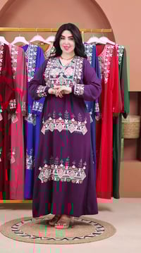 دشداشة نسائي • كشمير مراسي • فري سايز ٣XL